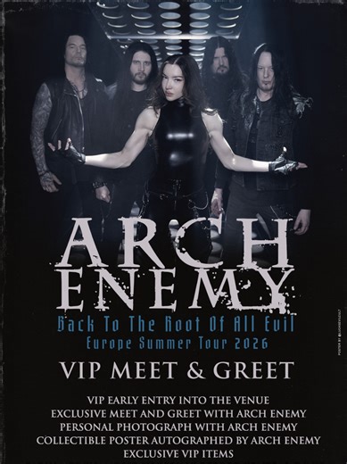 VIP Upgrades Available for Arch Enemy Europe Summer Tour