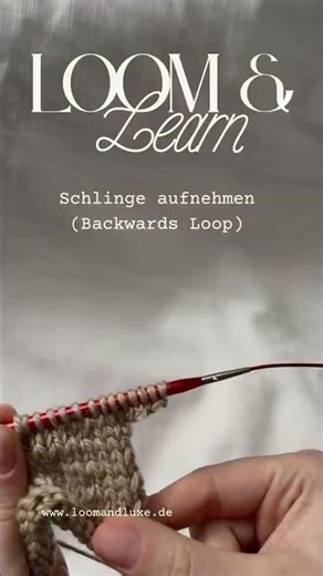 Simple, clean and fast: the Backward Loop Increase. Perfect for any project. #knittingtutorial