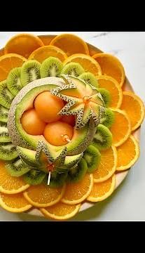 How to make a beautiful fruit centerpiece / Fruit arrangement #fruitcarving #fruitcutting