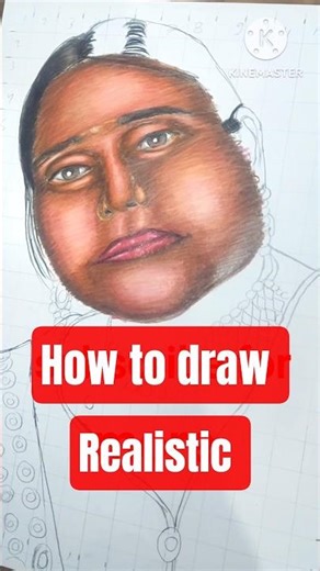 Drawing realistic face with pencil colour #art #realistic #drawing