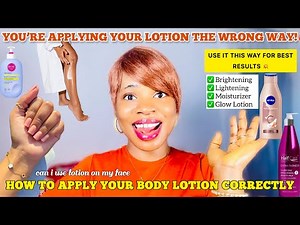 HOW TO APPLY YOUR BODY LOTION CORRECTLY TO GET THE BEST RESULTS | Tips For Smooth, Glowing Skin ✨