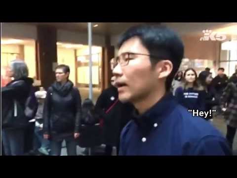 Library power: Trump protesters quieted at UW