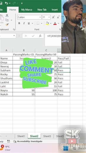 IF with AND Formula in Excel | Excel Logical Functions Explained#ifformula