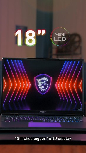 Enjoy 4K gaming like no other laptop and witness the advent of the new ruler with MSI Titan 18 HX A14V💻❤️‍🔥 | MSI Gaming