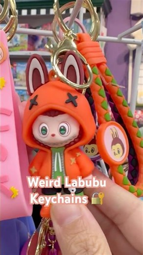 Stumbled on these bizarre Labubu keychains today… would you buy one? 😅 #Labubu #blindbox #keychain