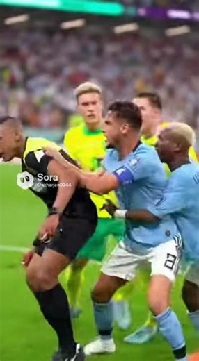 “Referee Attacked After Yellow Card | World Cup” #sora