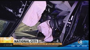 Woman arrested on suspicion of drunk driving