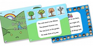 All Things Bright and Beautiful Hymn Lyrics PowerPoint