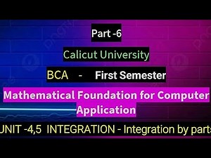 BCA-First Semester- Mathematical Foundation for Computer Applications