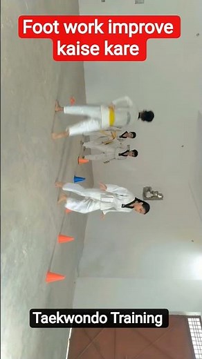 Footwork improve TAEKWONDO Training #taekwondo #karate #taekwondotraining #martialarts #exercise