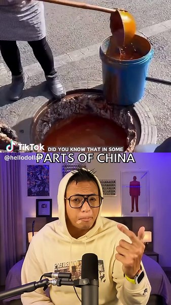 Gutter Oil in China 🇨🇳 This individual is involved in collecting and processing gutter oil, which is waste oil derived from food scraps and used cooking oil. The oil is filtered and processed at night, transforming foul-smelling waste into a clear liquid. Shockingly, this processed gutter oil often makes its way back to our dining tables. It contains toxic substances that can damage the digestive system and even cause cancer. Due to its lower price, gutter oil becomes an appealing option for s