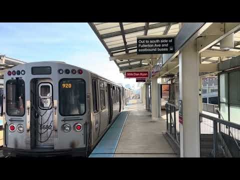 95th Bound CTA Red Line L 🚇 Departing Fullerton