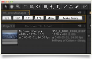HS_ProxyManager, manage multi-res proxies in after effects