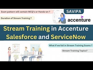 Stream Training in Accenture || Salesforce||ServiceNow