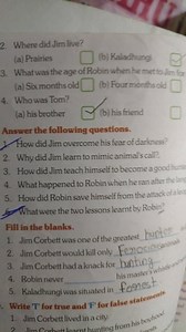 What were the two lessons learnt by Robin? Fill in the blanks.... | Filo