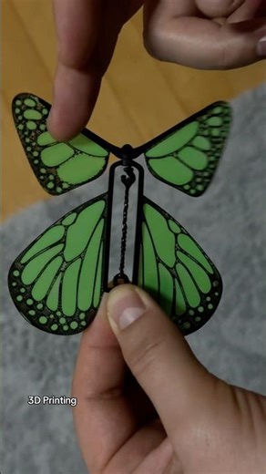 3D printed Windup Flying Butterfly#printed #3d #bambulab #3dprint