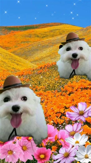 Perfect spring morning 🥹🥹 #dog #doghat #fyp #capcut #edit