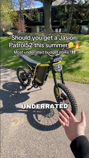 Most underrated budget ebike😳 Patrol 52, code “MKR” at Jasion💛 30k subs?⚡️ #surron #ebike #jasion