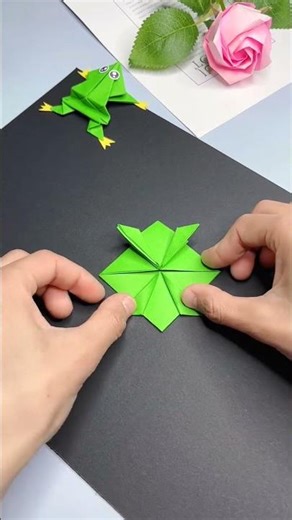 🐸 লাফানো ব্যাঙ বানান | Paper Frog Jumping Game | Kids DIY Craft #papercraft #diy #craft