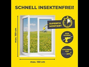 EASYmaxx Insect Protect Insektenschutzgitter mit Magnetbefestigung - bis 150 x 130 cm - Fenster