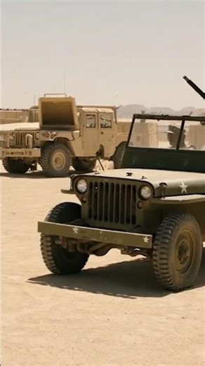 WW2 Jeep Works… Humvees Don’t – Senior Marines in Iraq 💀😂 #Shorts