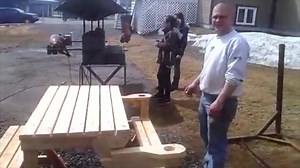 DIY Project: Foldout Bench ❗❗Download FREE Plans for this Project ❗❗ ➡ http://diy-woodworking-plans.com/bench | Woodworking Projects