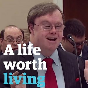 4.3M views · 57K reactions | "Let's make our goal to be Alzheimer's free, not Down's syndrome free": Frank Stephens tell senators on Capitol Hill why his life is worth living. | The Guardian | Facebook