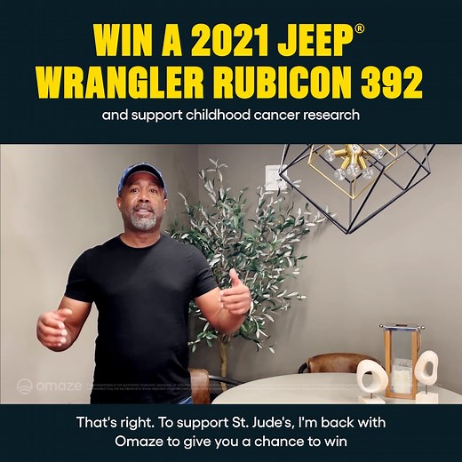 24K views · 710 reactions | You could be jamming to “My Masterpiece” in YOUR new custom Jeep! Support St. Jude Children's Research Hospital & enter for your chance to win: https://bit.ly/Jeep-Wrangler-You | Darius Rucker | Facebook