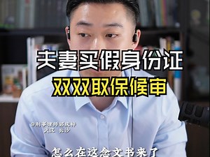 伪造、变造、买卖国家机关公文、证件、印章罪，夫妻双双取保候审