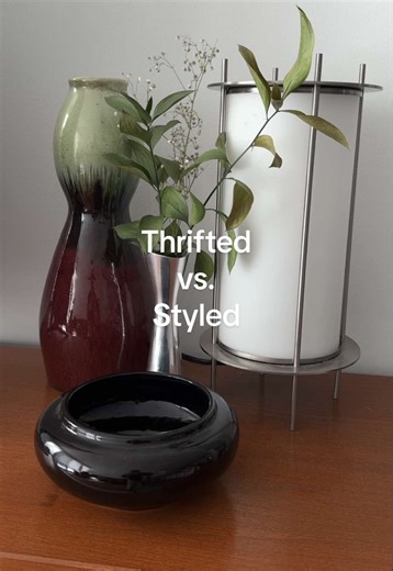 Thrifted Home Decor vs. How I Styled It
