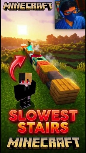 Minecraft Slowest Stairs #minecraft #minecraftgameplay #memes #minecraftsurvivalseries100days