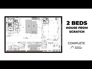 2 Bedrooms House Start to Finish | ArchiCAD Beginner - Advanced