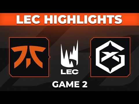 FNC vs GX Game 2 Highlights | LEC 2026 Summer Split | Fnatic vs GIANTX