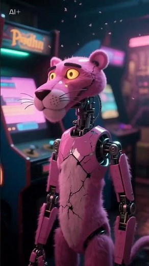 DO NOT Watch This at 3AM… Pink Panther Animatronic 😳💀”#FNAF #HorrorTok