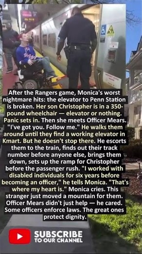 THE OFFICER WHO MOVED A MOUNTAIN FOR A MOM AND HER DISABLED SON🩼💙😰