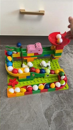 Most Satisfying Colorful Marble Run ASMR | Duplo Blocks Slider #toys #buildingblocks # kidst #toys