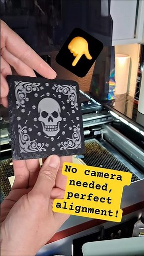 Align image on a coaster in Lightburn - Works with ANY laser! #lightburn #laserengraving #lasertips
