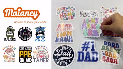 MAIANEY [10Pcs, 3"x3"] ABA BCBA RBT Stickers, Behavior Analysis Vinyl Decals for Therapists, Teachers, Students – Funny Autism Therapy Waterproof for Laptop, Water Bottle, Mental Health Stickers