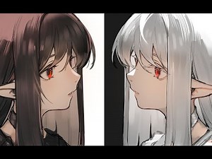 【绘画教学】头发上色方法分享