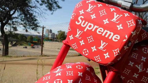 World’s First Supreme x Louis Vuitton Mini Bike Custom Wrap!