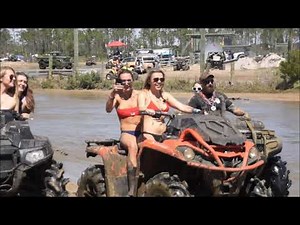 HOT WOMEN RIDING ATV's IN THE MUD