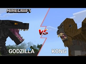 Godzilla vs Kong in Minecraft: The Legendary Battle!