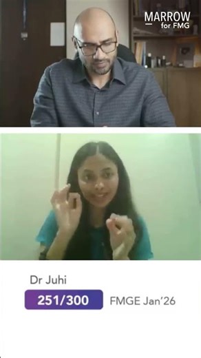 Dr Juhi, 251/300 in FMGE Jan'26 | Her unique ways of reviewing GTs & solving Custom Modules