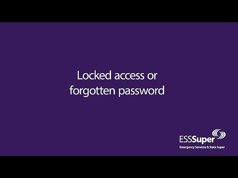 ESSSuper Members Online: Locked access or forgotten password