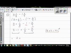 Adding, subtracting, multiplying and dividing fractions