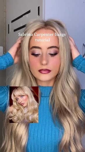 Hairstyle Tutorial: How to Style Sabrina Carpenter's Bangs