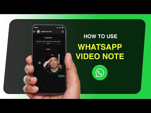 How to send an INSTANT video note circle message on WhatsApp