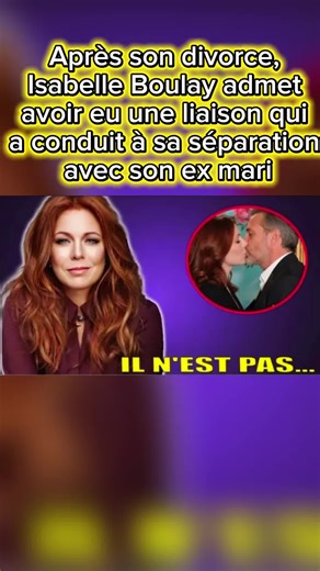 Après Son Divorce, Isabelle Boulay Admet Avoir Eu Une Liaison Qui A Conduit À Sa Séparation Avec Son Ex-Mari 🎶 Isabelle Boulay fait une confession bouleversante. Après son divorce, la chanteuse reconnaît qu’une liaison a contribué à sa séparation. Un aveu sincère qui émeut ses fans et révèle une facette intime et vulnérable de l’artiste 💔✨ #IsabelleBoulay #Confidences #People #Musique #stars