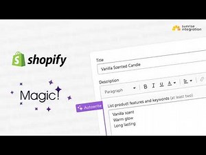 Using Shopify Magic Autowrite To Generate Product Descriptions