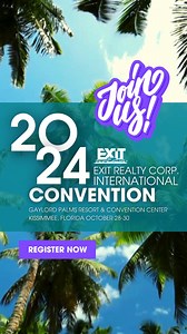 12 reactions | Join us for our most anticipated event of the year! Tickets are limited for our 2024 Convention so text EXITCONV to 85377 to register now! 朗 #exitrealty #exitconv | EXIT Realty Corp. International | Facebook